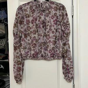 Free People high neck blouse